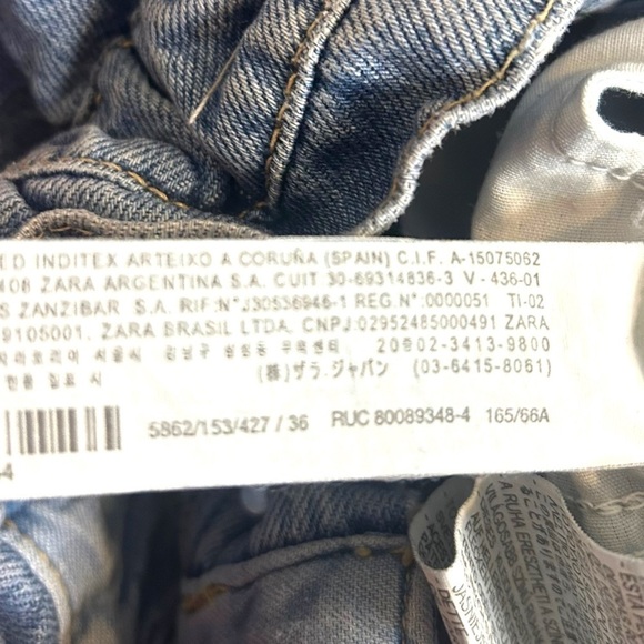 Zara Womens Paperbag Waist Baggy Jeans - Picture 8 of 12